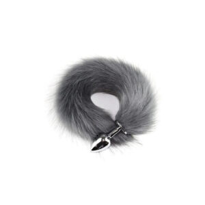 PLUG COLA DE ZORRO GRIS